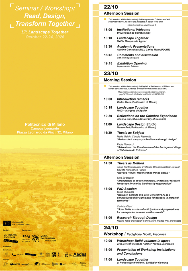 Seminar / Workshop - Read, Design, Transform Together